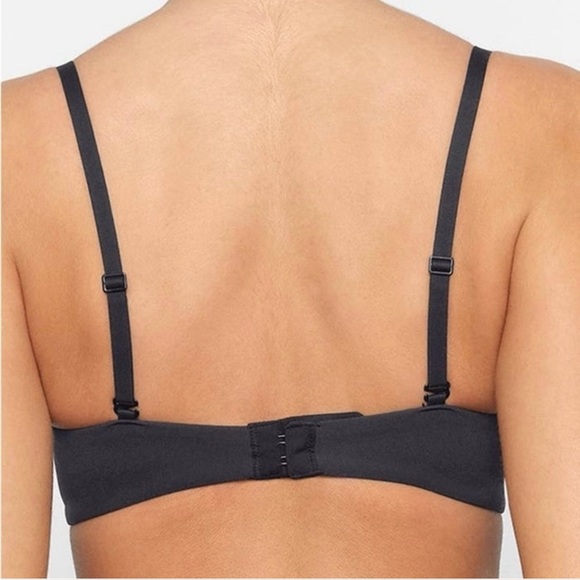 SKIMS Fits Everybody Push-Up Demi Bra 38C Onyx  NWT - Picture 2 of 6